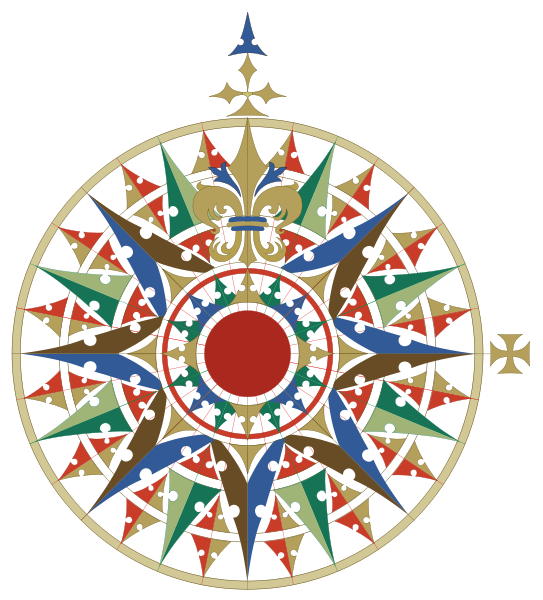 Image of Cantino Compass Rose