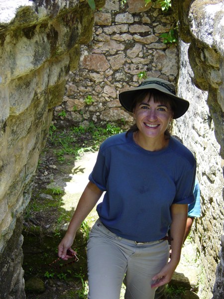 Suzanne at Caracol, Belize. August 2002.