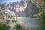 The Green River in Dinosaur National Park, Utah oil by Jeff Potter  SOLD