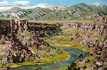 Rio Pueblo de Taos oil by Jeff Potter AVAILABLE