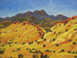 Galisteo Basin Hogback oil painting by Jeff Potter AVAILABLE