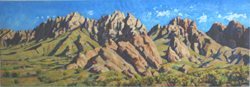 Organ Mountain Panorama (16" x 48") oil by Jeff Potter AVAILABLE